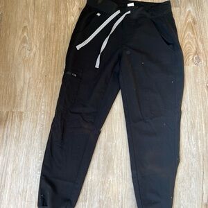 Figs Black Technical Jogger Pants